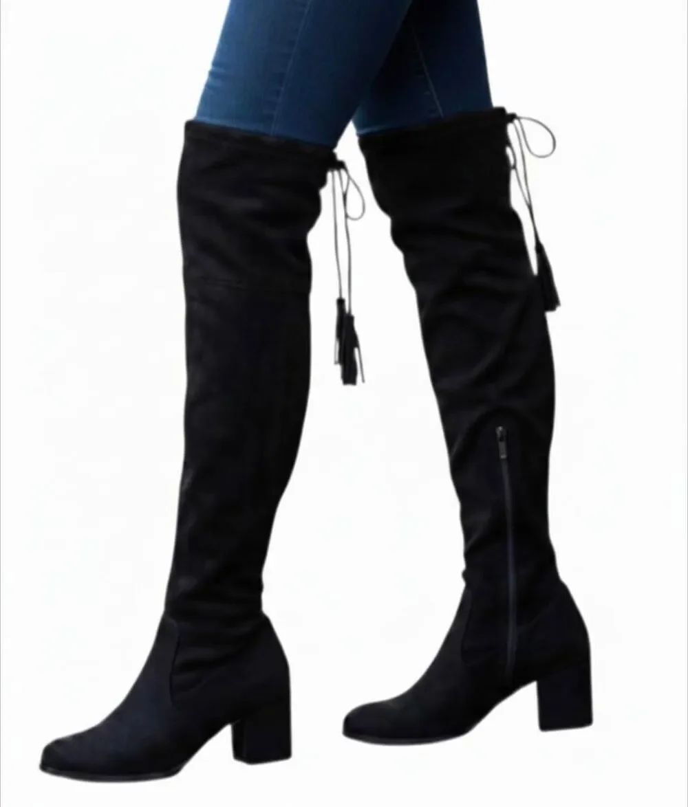 ANDREW GELLER Guava Over The Knee Boot Size 9M